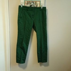 Dark green cotton pants